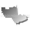 Covina-Valley Unified School District, California (Gray Gradient Fill with Shadow)