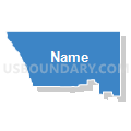 Poudre School District R-1, Colorado (Solid Fill with Shadow)