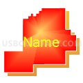 Weld County School District RE-8, Colorado (Bright Blending Fill with Shadow)