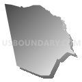 Evans County School District, Georgia (Gray Gradient Fill with Shadow)