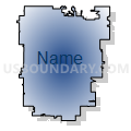 Hamilton County Community Unit School District 10, Illinois (Radial Fill with Shadow)