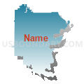 Carmi-White County Community Unit School District 5, Illinois (Blue Gradient Fill with Shadow)