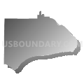 Hardin County Community Unit School District 1, Illinois (Gray Gradient Fill with Shadow)