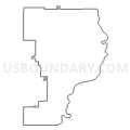 Lawrence County Community Unit District 20, Illinois (Light Gray Border)
