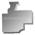 Bartholomew County School Corporation, Indiana (Gray Gradient Fill with Shadow)