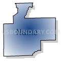 Bartholomew County School Corporation, Indiana (Radial Fill with Shadow)