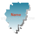 Glenwood Community School District, Iowa (Blue Gradient Fill with Shadow)
