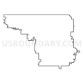 Republic County - Hillcrest Rural Schools Unified School District 109, Kansas (Light Gray Border)