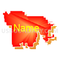 Cherokee Unified School District 247, Kansas (Bright Blending Fill with Shadow)