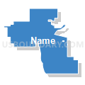 Riverton Unified School District 404, Kansas (Solid Fill with Shadow)