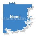 WaKeeney Unified School District 208, Kansas (Solid Fill with Shadow)