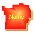 Chautauqua County Community Unified School District 286, Kansas (Bright Blending Fill with Shadow)