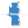 El Dorado Unified School District 490, Kansas (Solid Fill with Shadow)