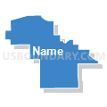 Haysville Unified School District 261, Kansas (Solid Fill with Shadow)