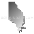 Durham-Hillsboro-Lehigh Unified School District 410, Kansas (Gray Gradient Fill with Shadow)