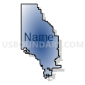 Durham-Hillsboro-Lehigh Unified School District 410, Kansas (Radial Fill with Shadow)
