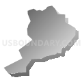 Quincy School District, Massachusetts (Gray Gradient Fill with Shadow)