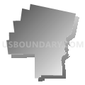 Lenox School District, Massachusetts (Gray Gradient Fill with Shadow)