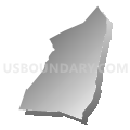 Bourne School District, Massachusetts (Gray Gradient Fill with Shadow)