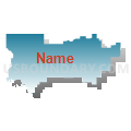 Napoleon Community Schools, Michigan (Blue Gradient Fill with Shadow)