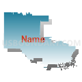 Bay City School District, Michigan (Blue Gradient Fill with Shadow)