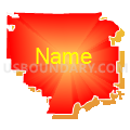 Maries County R-I School District, Missouri (Bright Blending Fill with Shadow)