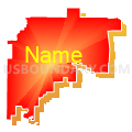 Fredericktown R-I School District, Missouri (Bright Blending Fill with Shadow)