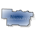 Adrian County R-III School District, Missouri (Radial Fill with Shadow)