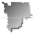 Gasconade County R-II School District, Missouri (Gray Gradient Fill with Shadow)