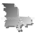 Hickory County R-I School District, Missouri (Gray Gradient Fill with Shadow)