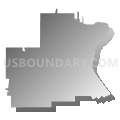 Cape Girardeau 63 School District, Missouri (Gray Gradient Fill with Shadow)