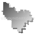 Hurley R-I School District, Missouri (Gray Gradient Fill with Shadow)