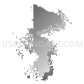 Nebraska Unified District 1, Nebraska (Gray Gradient Fill with Shadow)