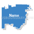 Chase County Schools, Nebraska (Solid Fill with Shadow)