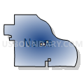 Umonhon Nation Public Schools, Nebraska (Radial Fill with Shadow)