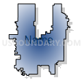 Kidder County School District, North Dakota (Radial Fill with Shadow)
