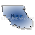 Langdon-Milton-Osnabrock School District 23, North Dakota (Radial Fill with Shadow)