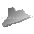 Line Mountain School District, Pennsylvania (Gray Gradient Fill with Shadow)