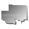 North Clarion County School District, Pennsylvania (Gray Gradient Fill with Shadow)