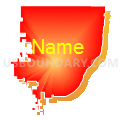 Rosholt School District 54-4, South Dakota (Bright Blending Fill with Shadow)