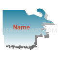 Lyman School District 42-1, South Dakota (Blue Gradient Fill with Shadow)