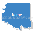 Jones County School District 37-3, South Dakota (Solid Fill with Shadow)