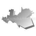 Coupland Independent School District, Texas (Gray Gradient Fill with Shadow)