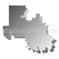 Huckabay Independent School District, Texas (Gray Gradient Fill with Shadow)