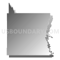 Emery School District, Utah (Gray Gradient Fill with Shadow)