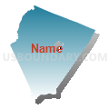 Albemarle County Public Schools, Virginia (Blue Gradient Fill with Shadow)