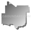 Fremont County School District 14, Wyoming (Gray Gradient Fill with Shadow)