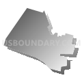 Voting District 10690, Los Angeles County, California (Gray Gradient Fill with Shadow)