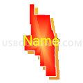 Voting District 10065, San Bernardino County, California (Bright Blending Fill with Shadow)