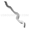 Voting District OCEAN, San Luis Obispo County, California (Gray Gradient Fill with Shadow)